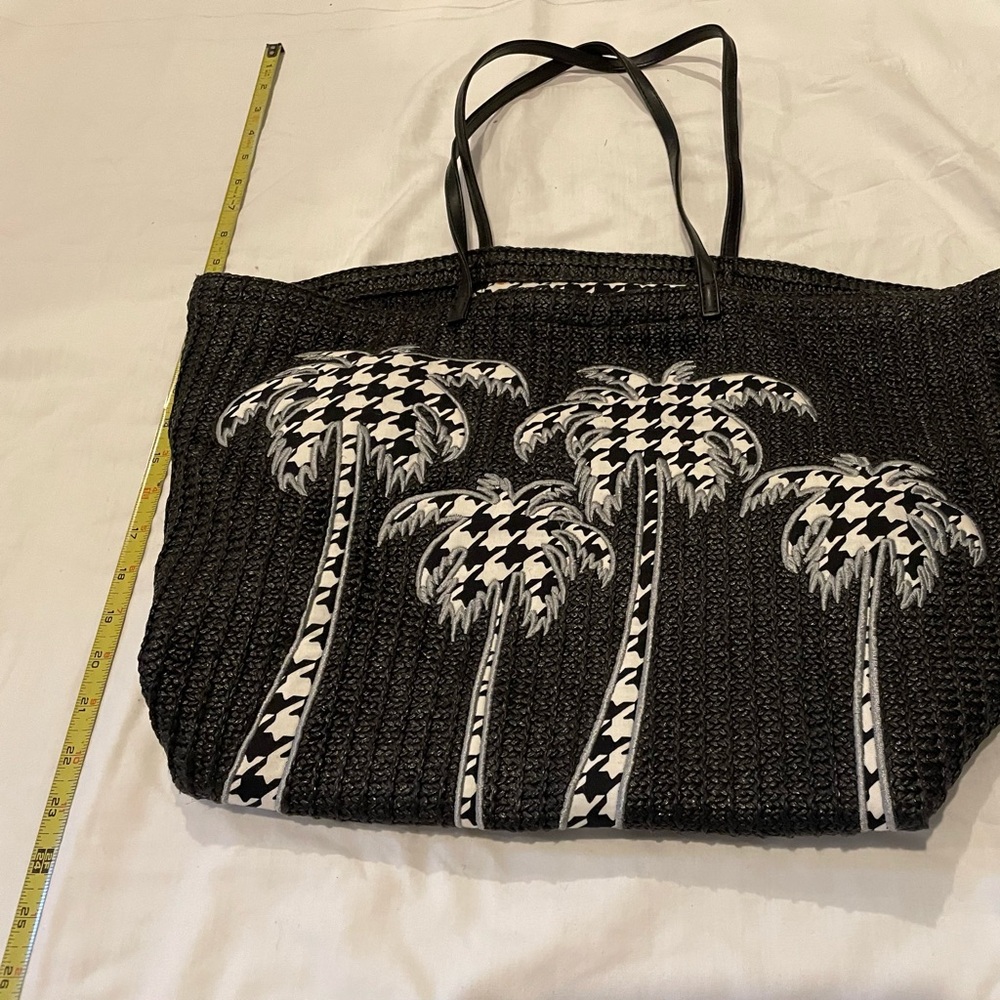 Vera Bradley Houndstooth Palm Trees Beach Bag